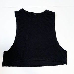 Lululemon Black Crop Muscle Tank Size 4